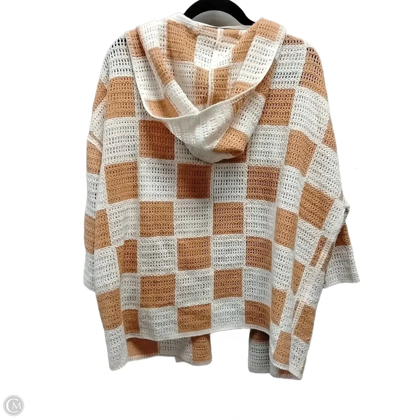 Sweater By Torrid In Orange & White, Size: Xxl
