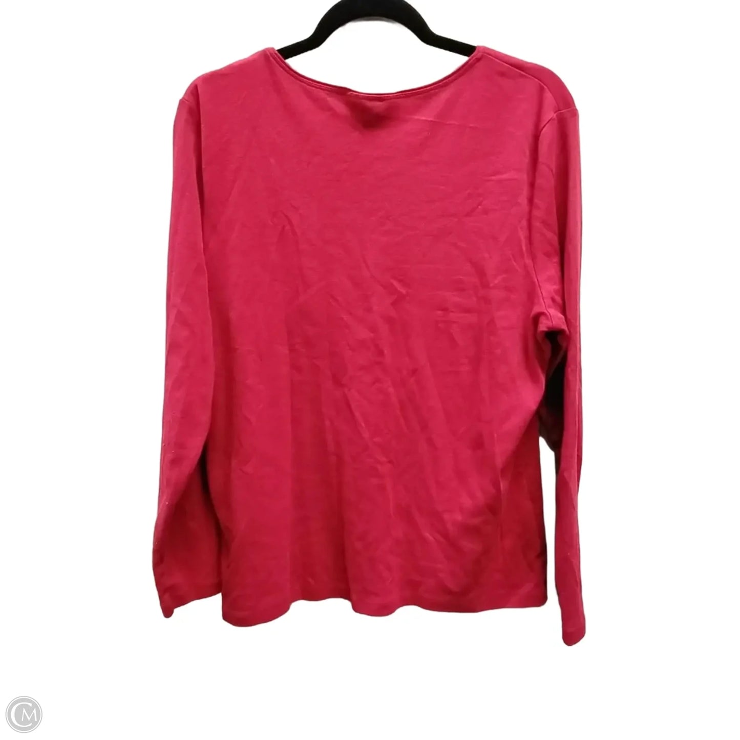 Top Long Sleeve By Karen Scott In Red, Size: Xl