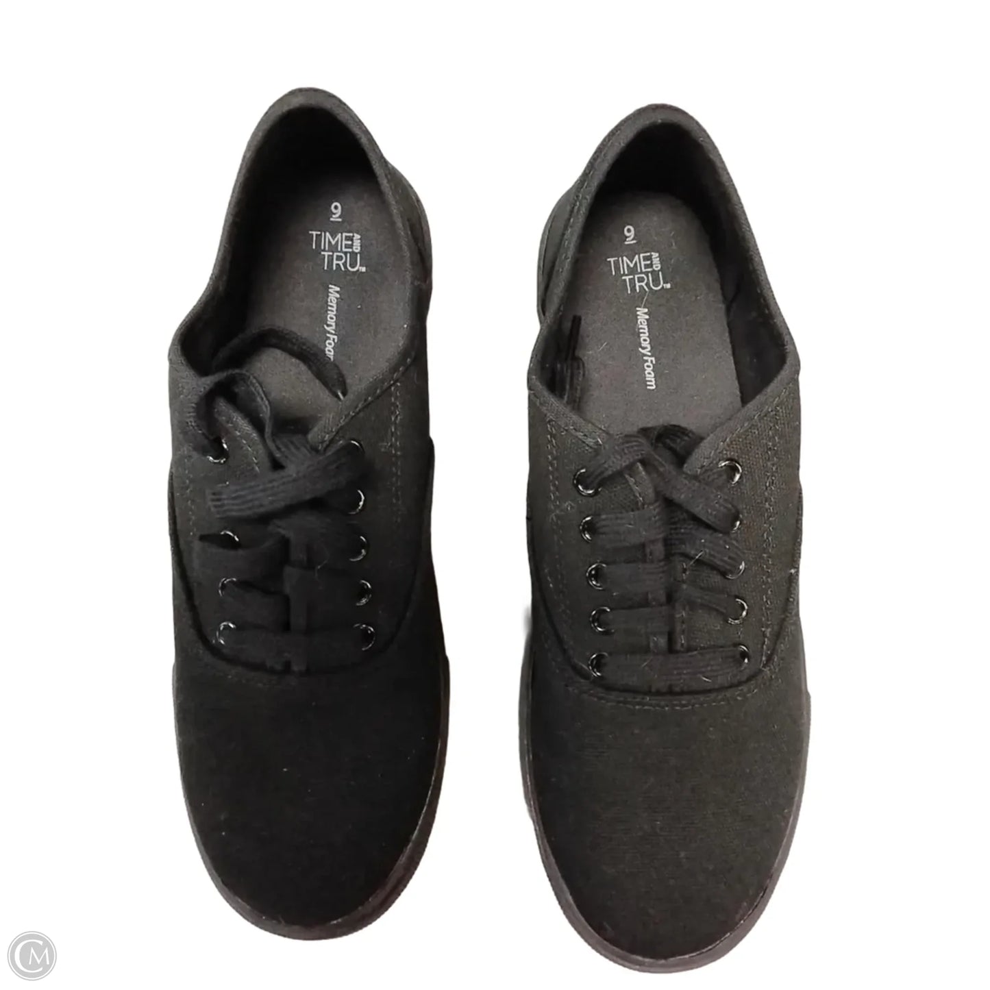 Shoes Sneakers By Time And Tru In Black, Size: 9