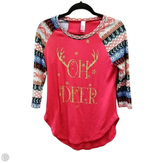 Top Long Sleeve By No Boundaries In Multi-colored, Size: S