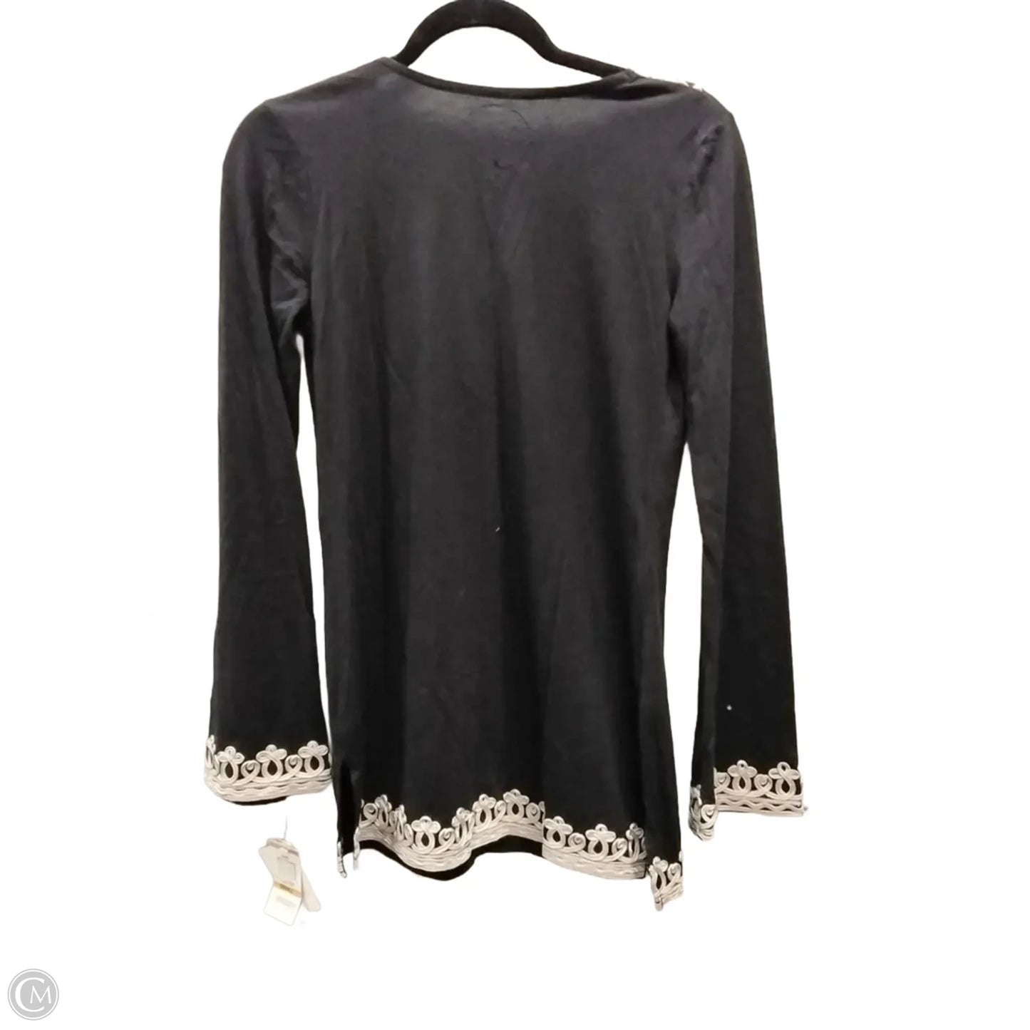 Top Long Sleeve By Inc In Black, Size: S