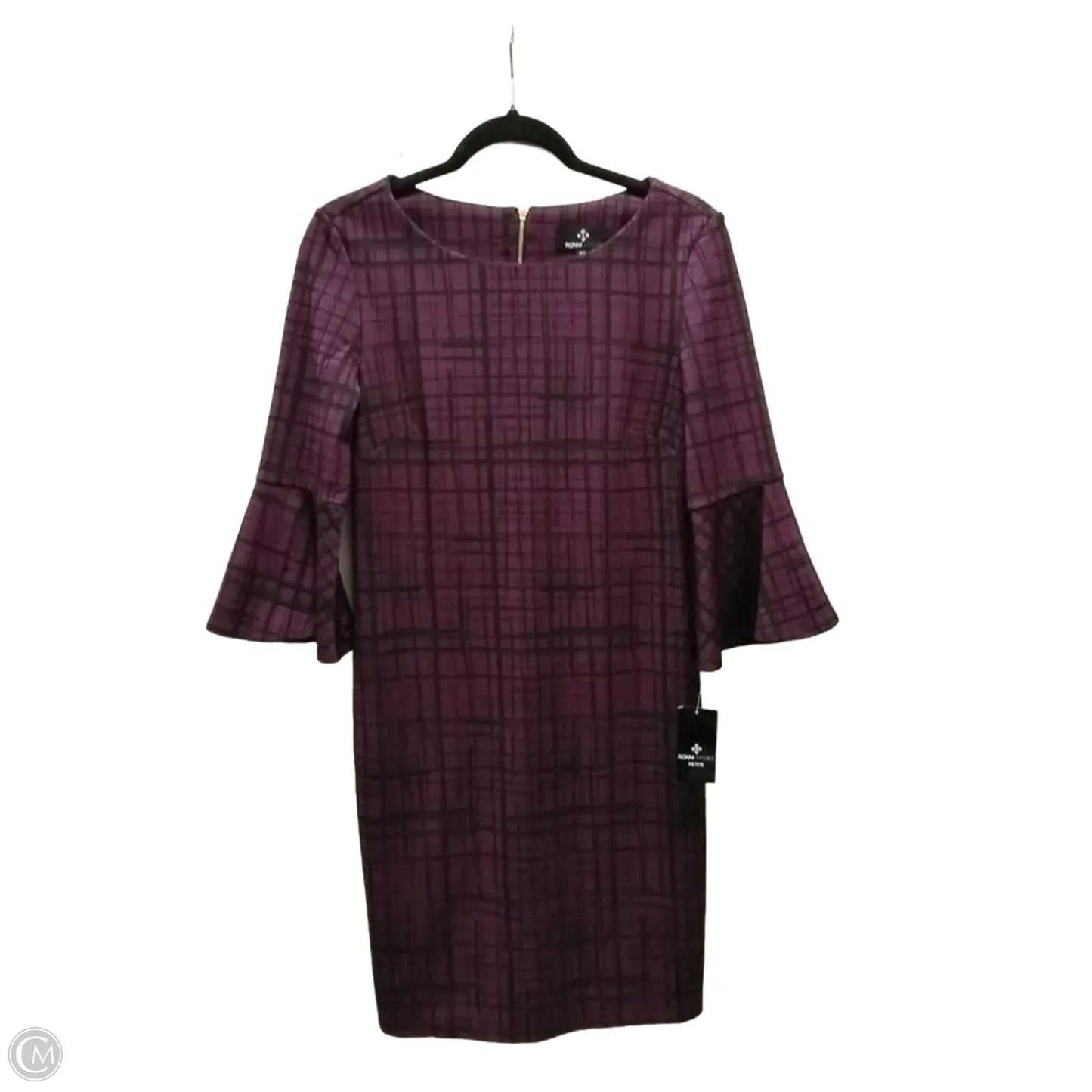 Dress Casual Midi By Ronnie Nicole In Purple, Size: 6p