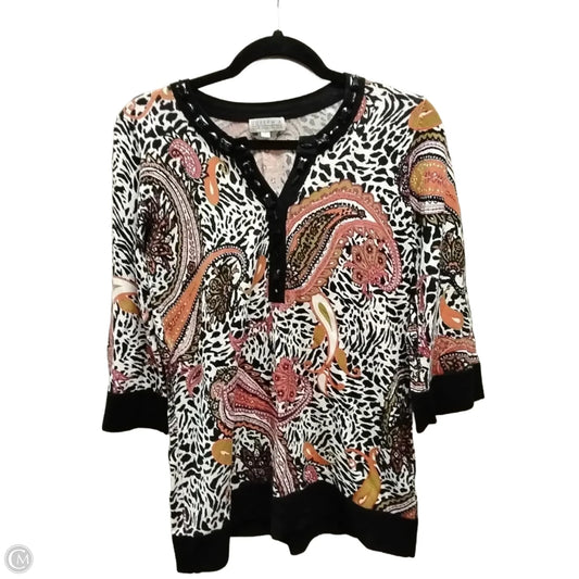 Sweater By Joseph A. In Paisley Print, Size: S