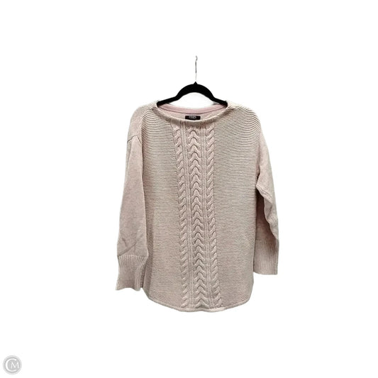 Sweater By Chaps In Pink, Size: M