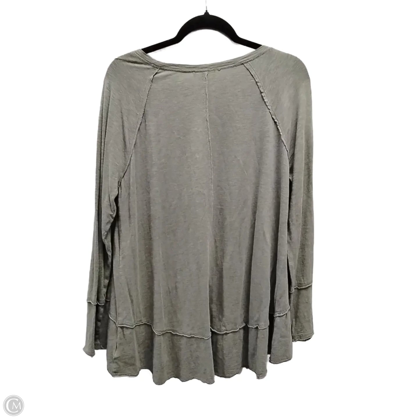 Top Long Sleeve By Style And Company In Green, Size: M