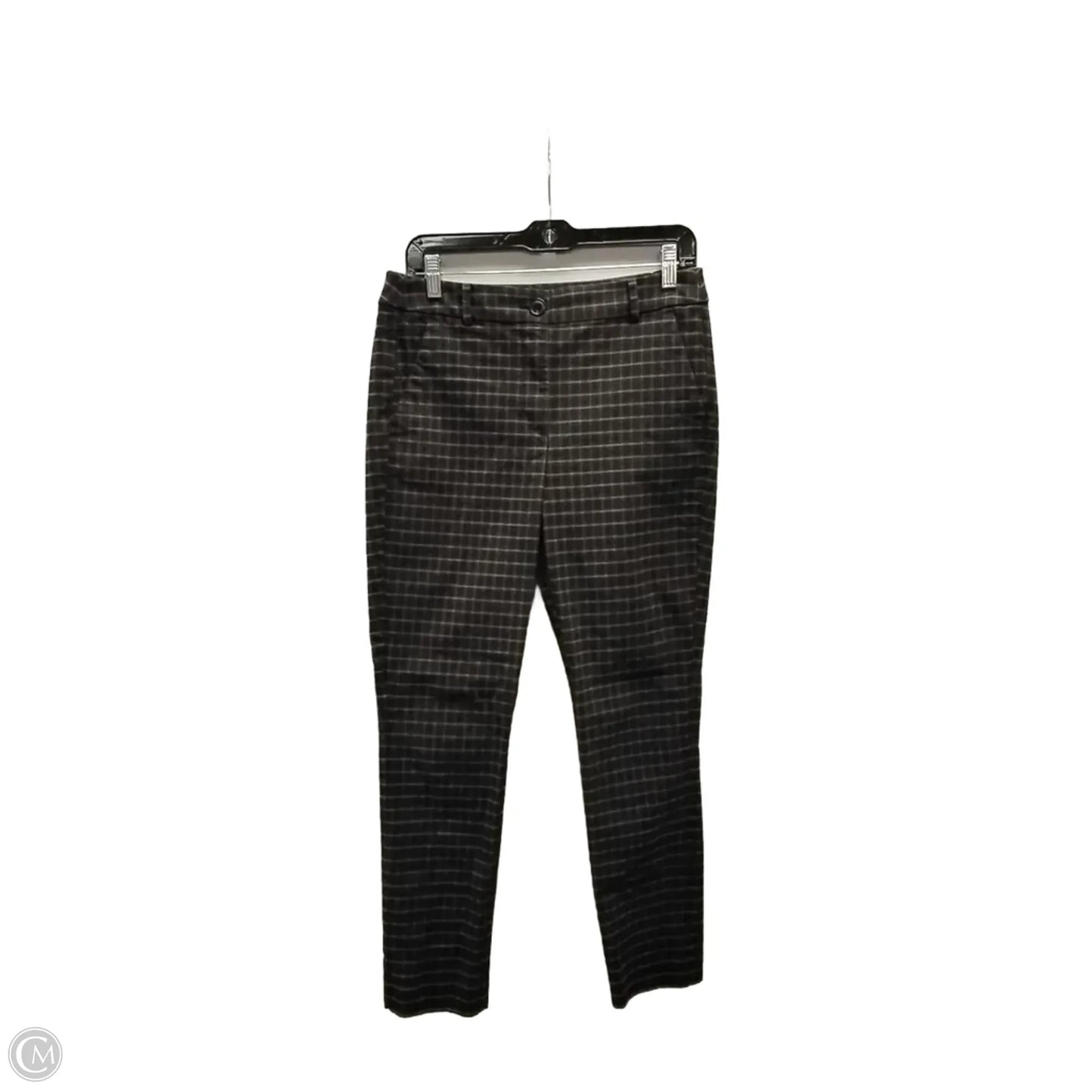 Pants Cropped By Loft In Checkered Pattern, Size: 6