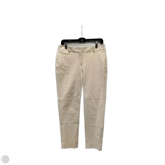 Pants Cropped By White House Black Market In Tan, Size: 6
