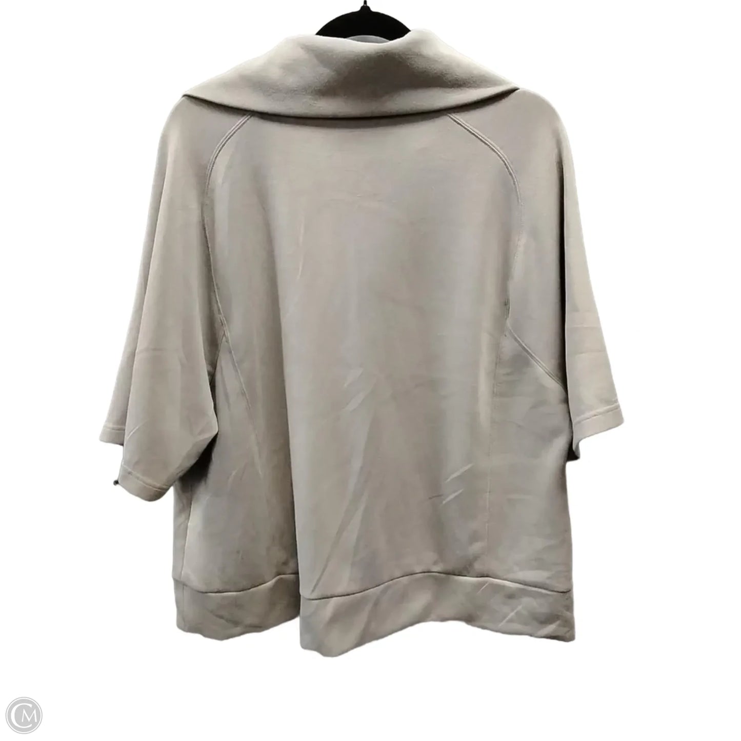 Sweater Short Sleeve By Chicos In Tan, Size: Xl