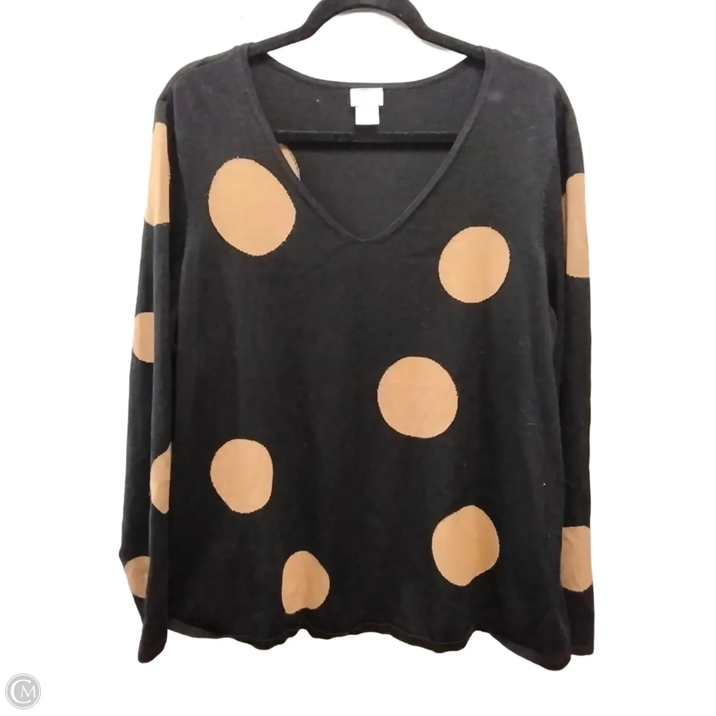 Sweater By Chicos In Polkadot Pattern, Size: Xl