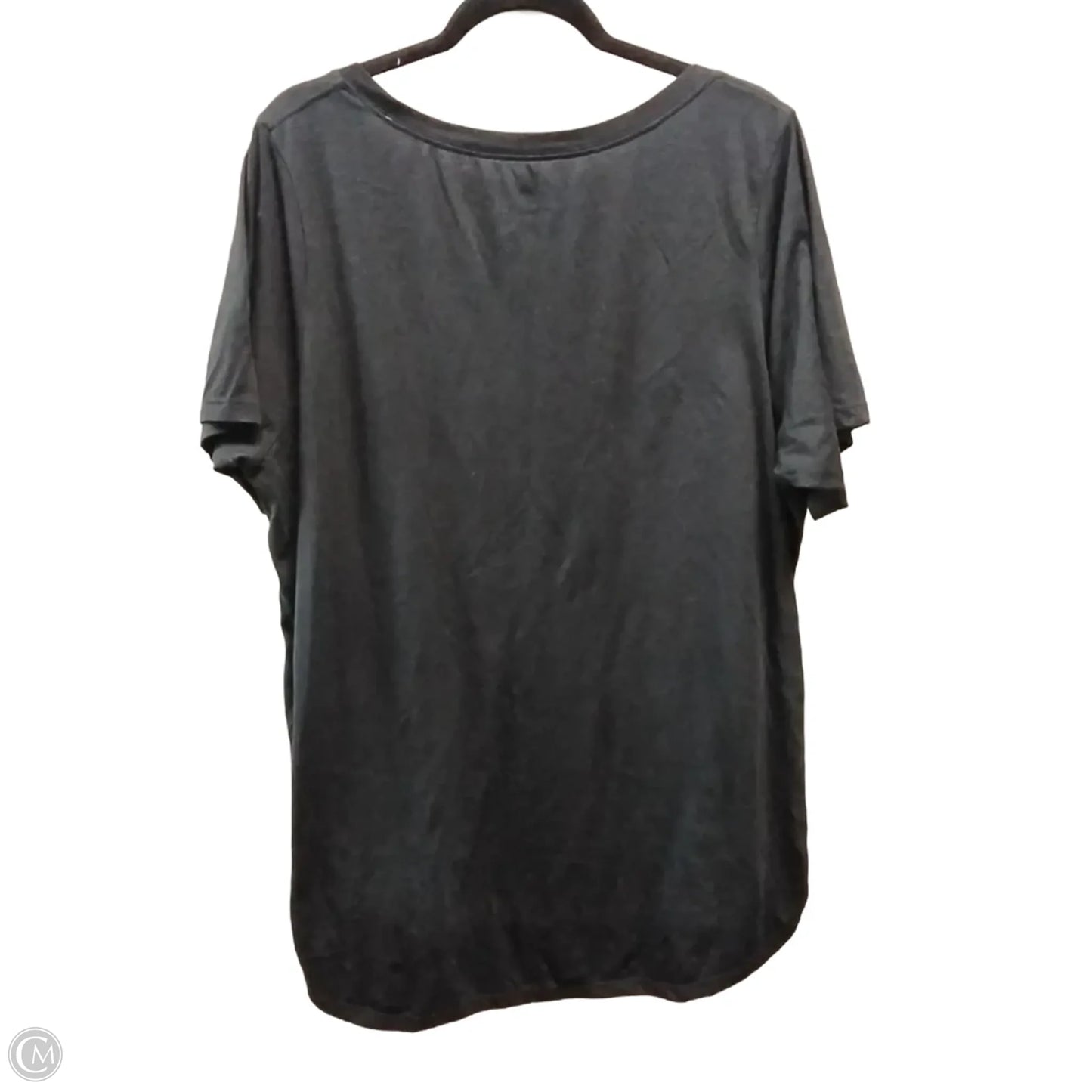 Athletic Top Short Sleeve By Nike In Black & White, Size: Xxl