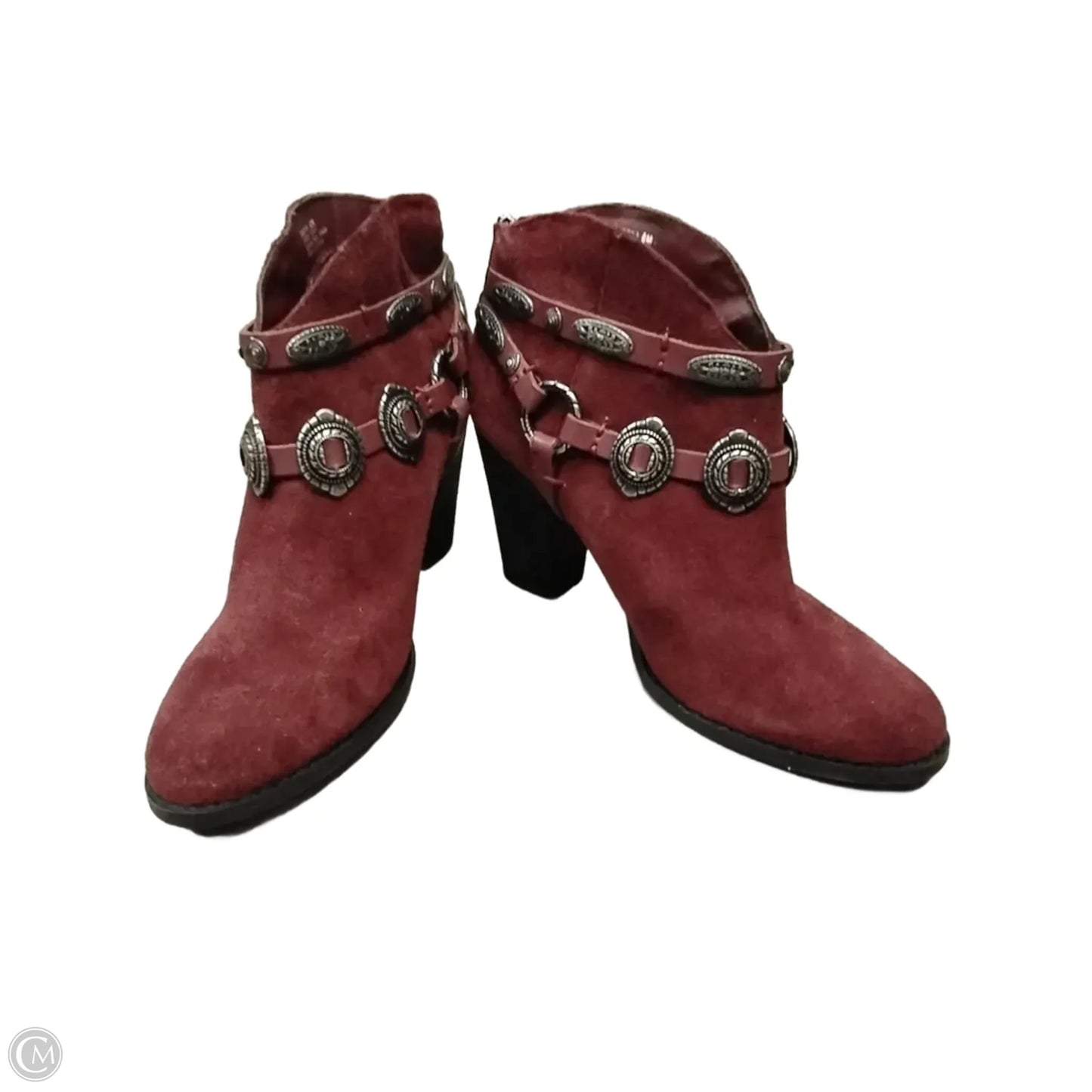 Boots Ankle Heels By Reba In Red, Size: 6