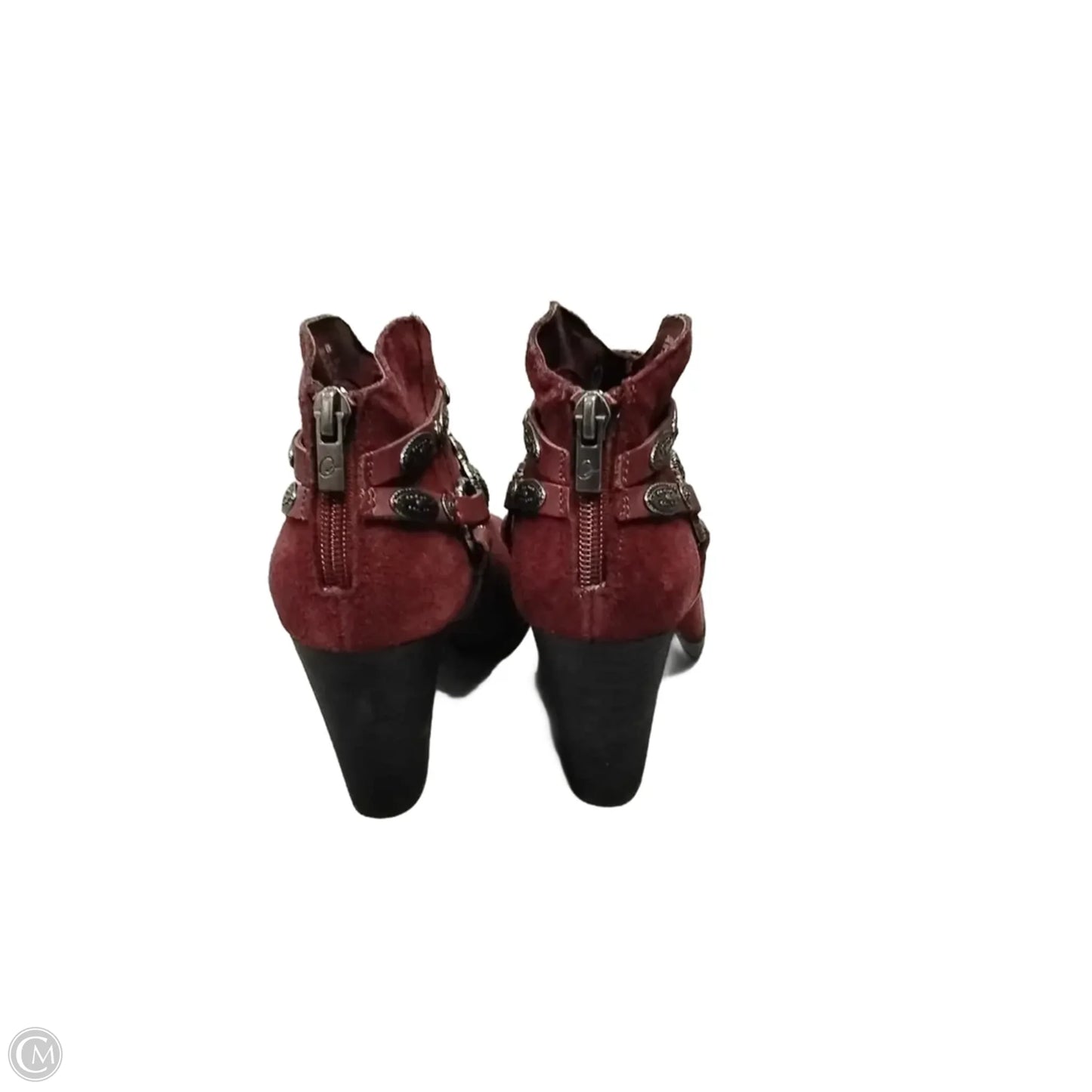 Boots Ankle Heels By Reba In Red, Size: 6