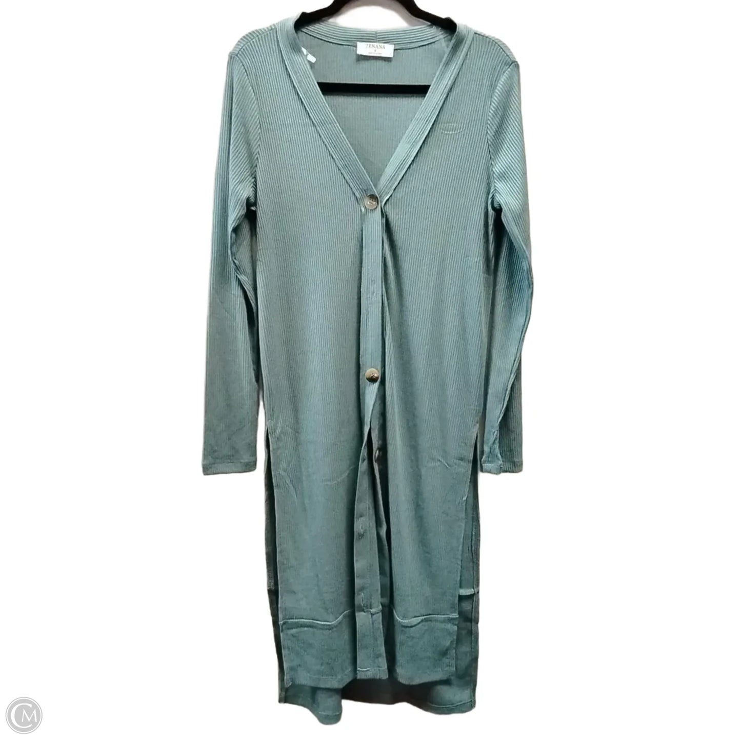 Cardigan By Zenana In Blue, Size: S