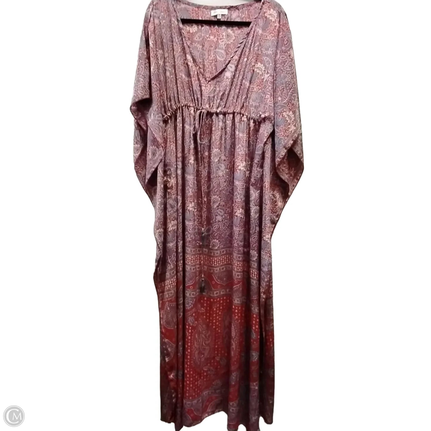 Dress Casual Maxi By Clothes Mentor In Paisley Print