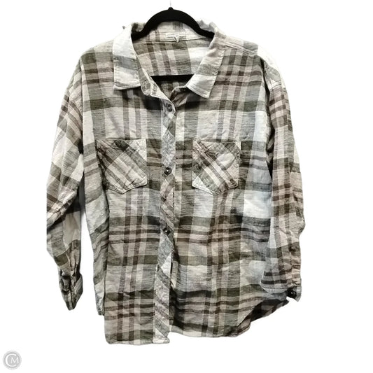 Top Long Sleeve By Maurices In Striped Pattern, Size: Xl