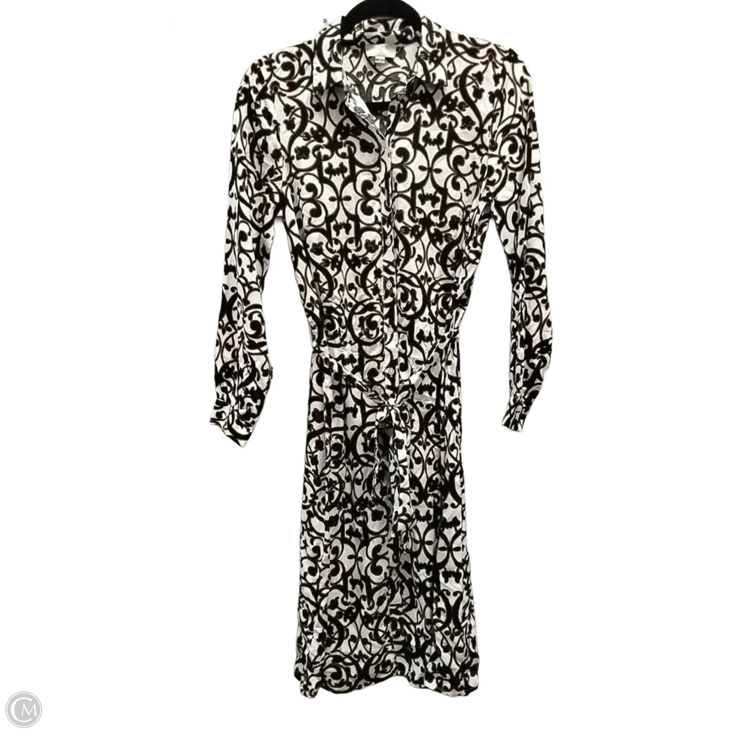 Dress Casual Midi By Loft In Geometric Pattern, Size: Sp