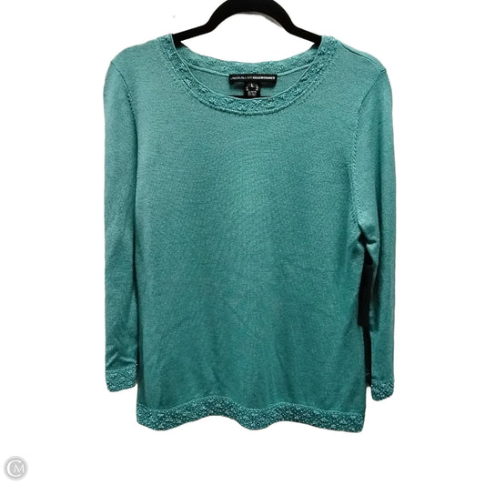 Sweater By Linda Allard In Aqua, Size: L