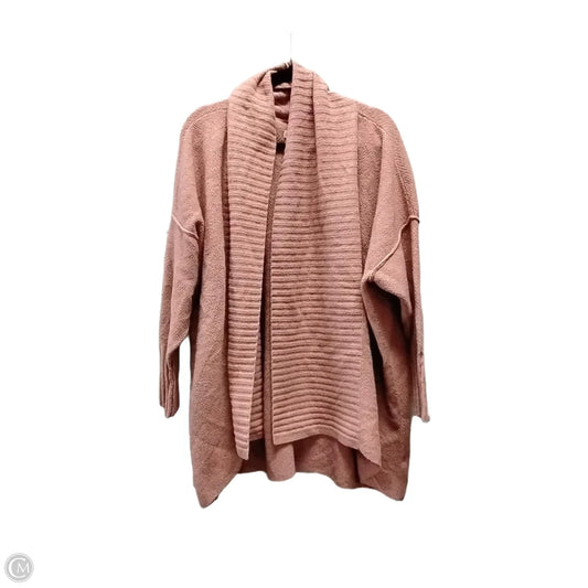 Sweater Cardigan By Knox Rose In Pink, Size: L