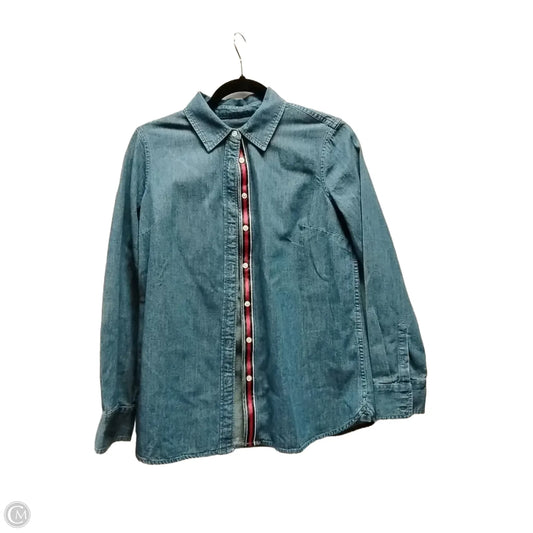 Top Long Sleeve By Talbots In Blue, Size: Xs