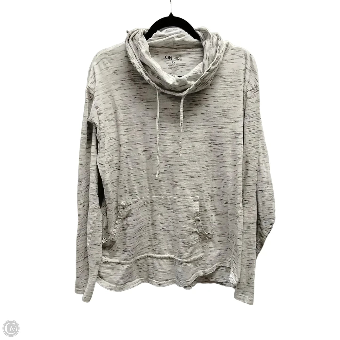 Top Long Sleeve By Clothes Mentor In Grey, Size: 3x