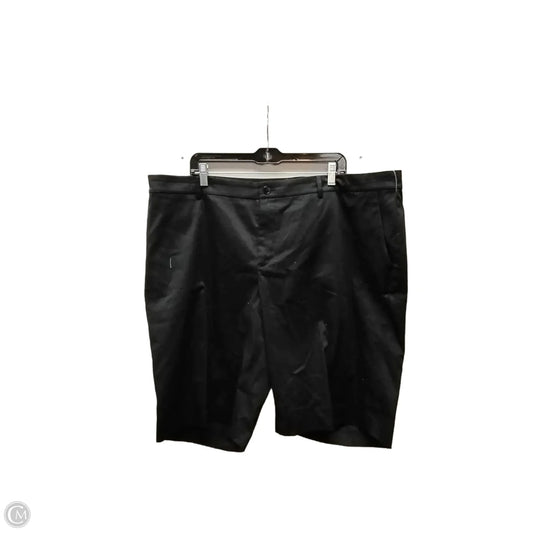 Shorts By Gloria Vanderbilt In Black, Size: 22w