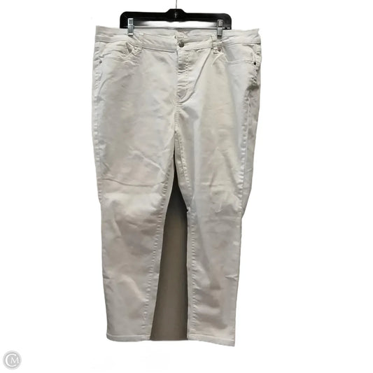 Jeans Skinny By Clothes Mentor In White, Size: 20w
