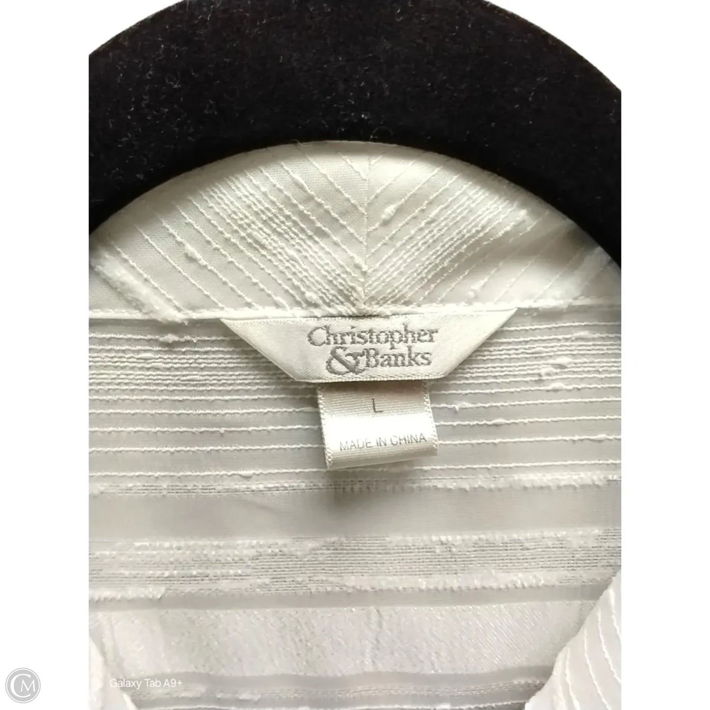Blouse Long Sleeve By Talbots In White, Size: M