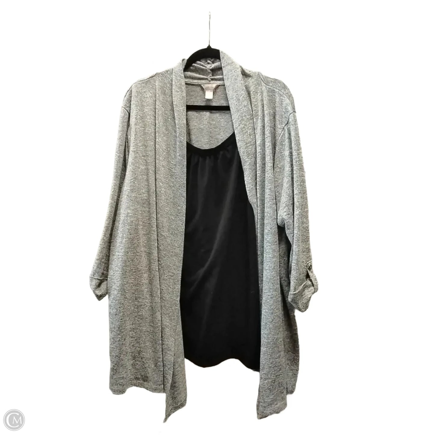 Top Long Sleeve By White Stag In Black & Grey, Size: 4x