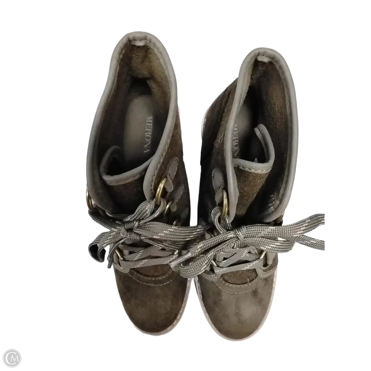 Boots Ankle Heels By Clothes Mentor In Green, Size: 6.5