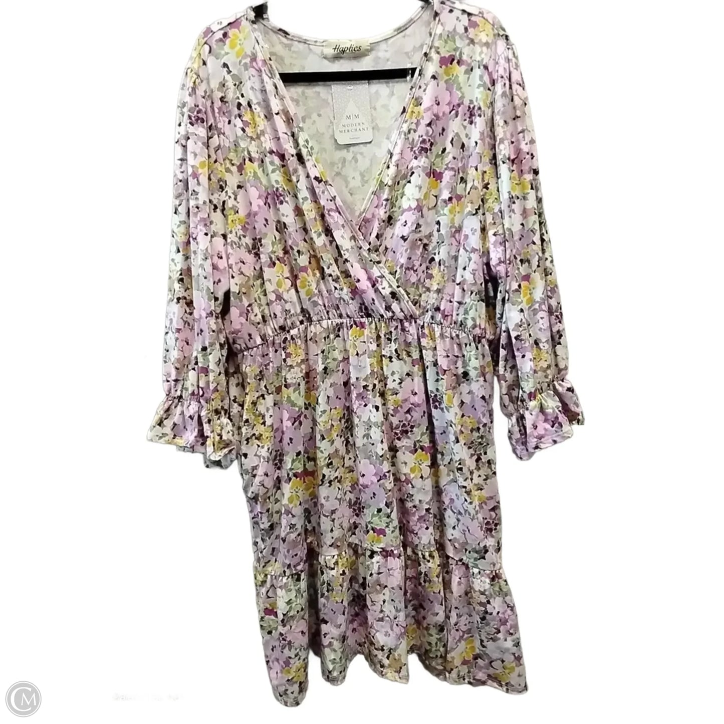 Dress Casual Midi By Haptics In Floral Print, Size: Xl