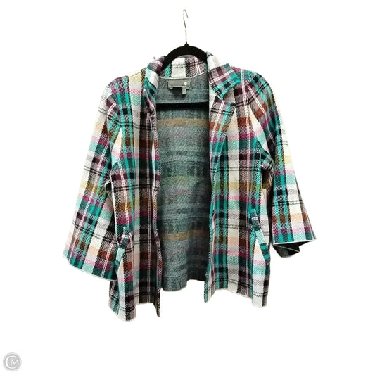 Jacket Fleece By Anthropologie In Plaid Pattern, Size: M