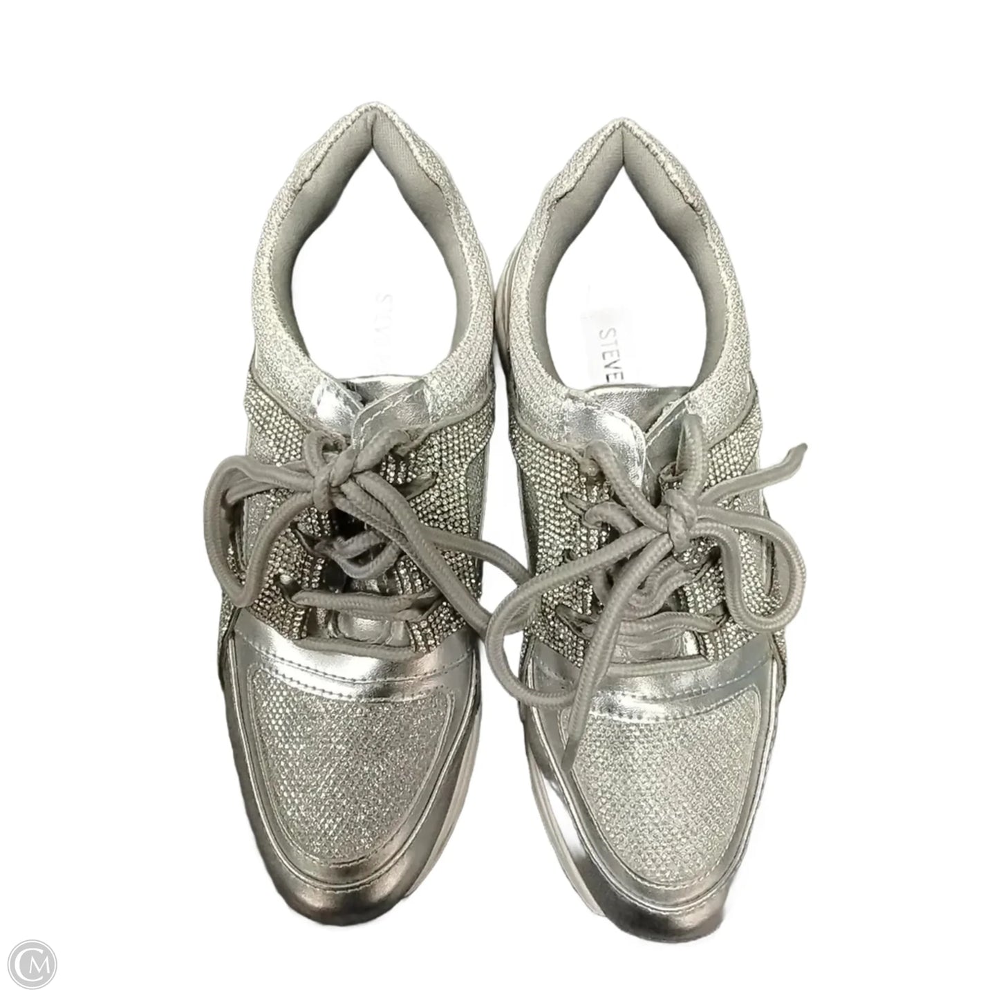 Shoes Sneakers By Steve Madden In Silver, Size: 5.5