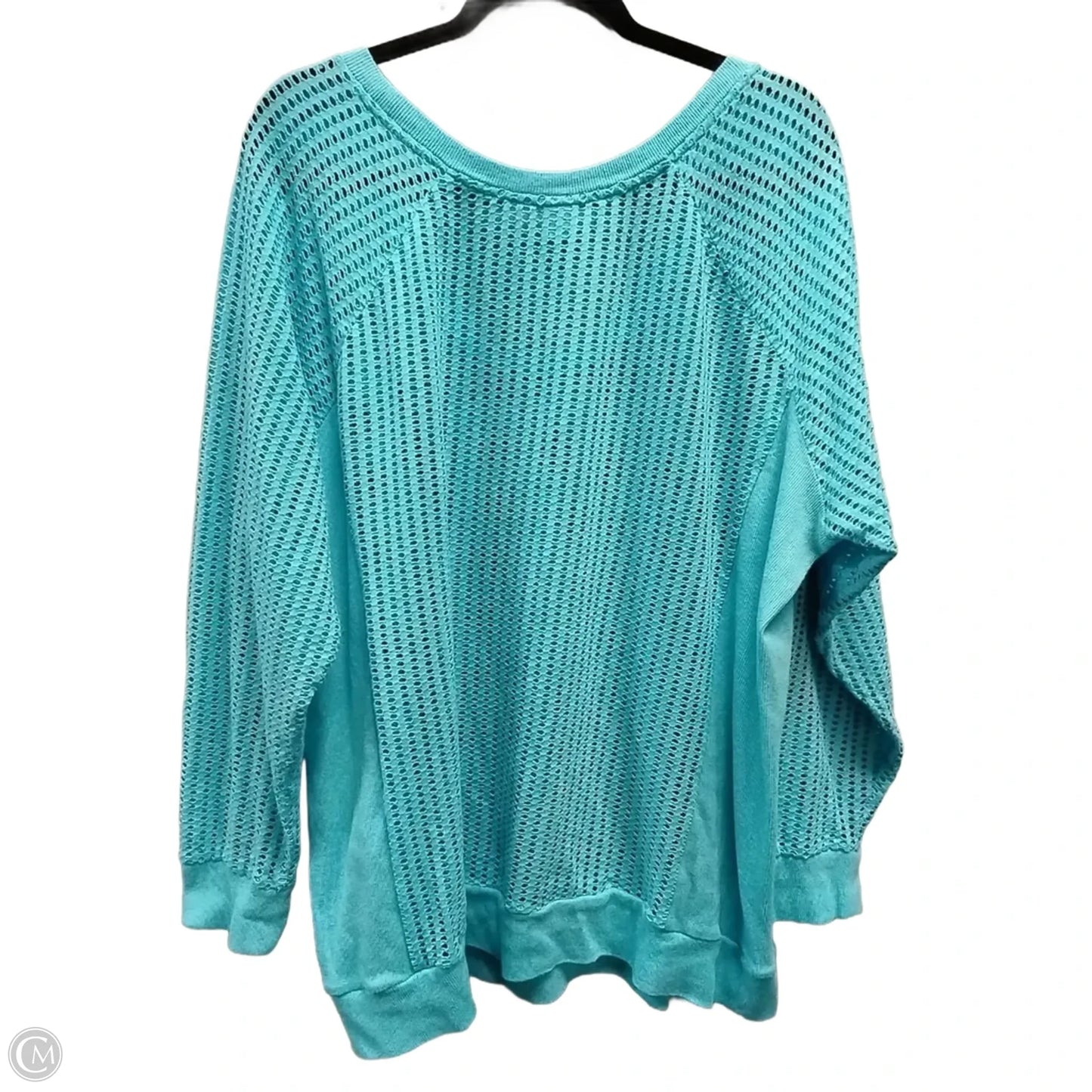 Athletic Top Long Sleeve Crewneck By Clothes Mentor In Blue, Size: 2x
