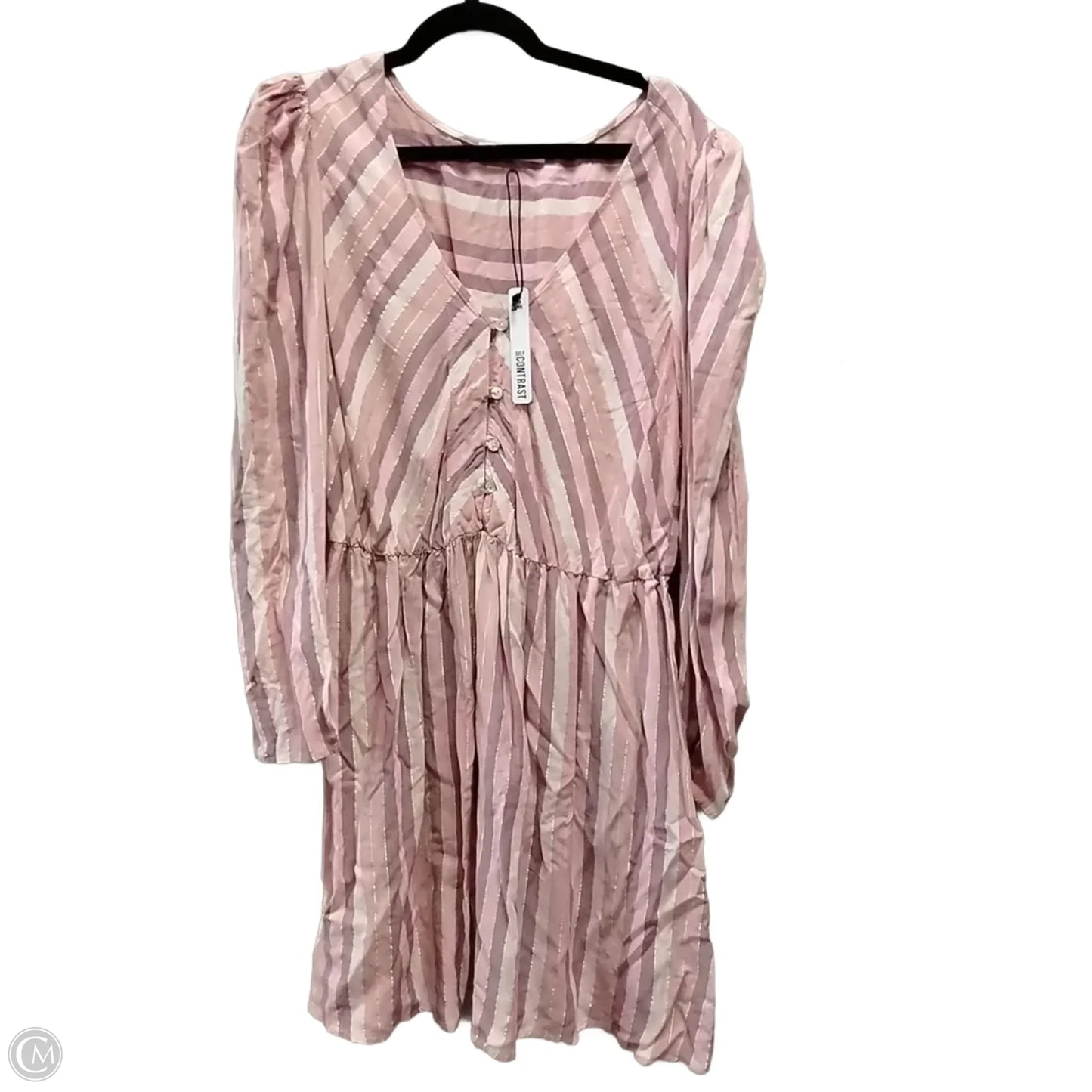 Dress Casual Short By Self Contrast In Pink & Purple, Size: L