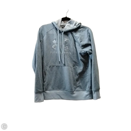 Athletic Sweatshirt Hoodie By Under Armour In Blue, Size: M