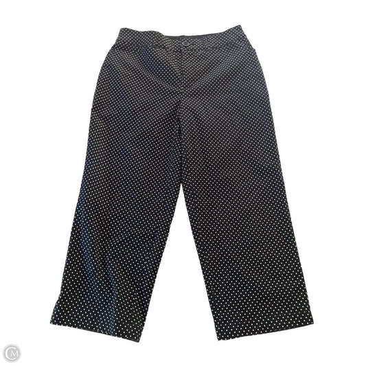 Pants Cropped By Croft And Barrow In Polkadot Pattern, Size: 4