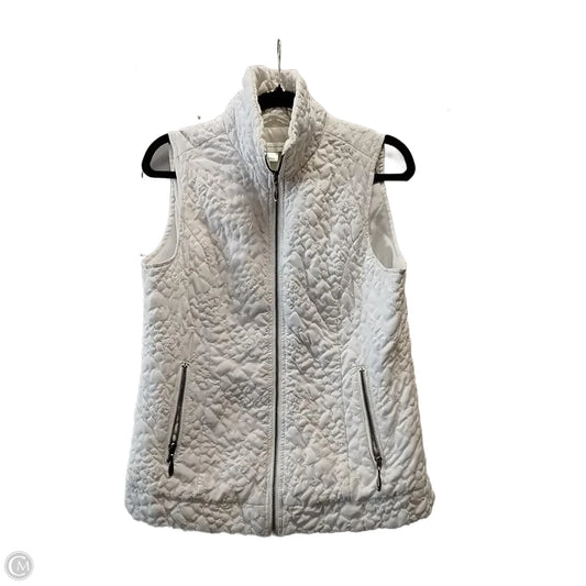 Vest Puffer & Quilted By Christopher And Banks In White, Size: S