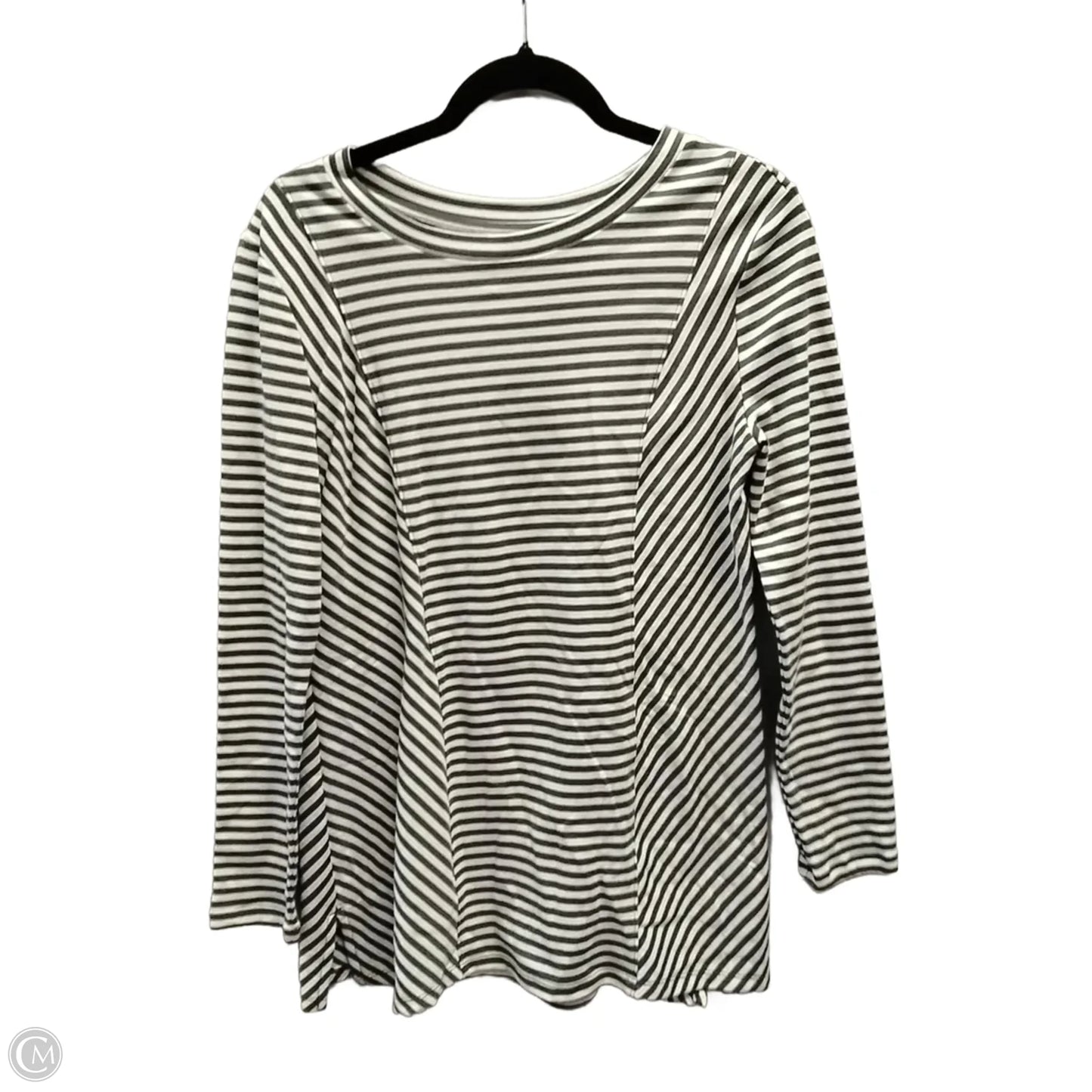 Top Long Sleeve By West Bound In Striped Pattern, Size: S