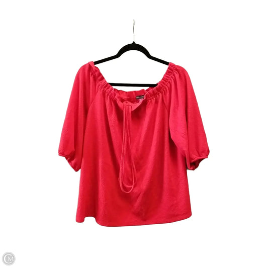 Top Short Sleeve By Vince Camuto In Red, Size: Xl