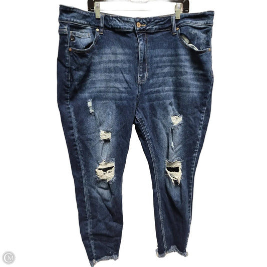 Jeans Skinny By Kancan In Blue, Size: 3x