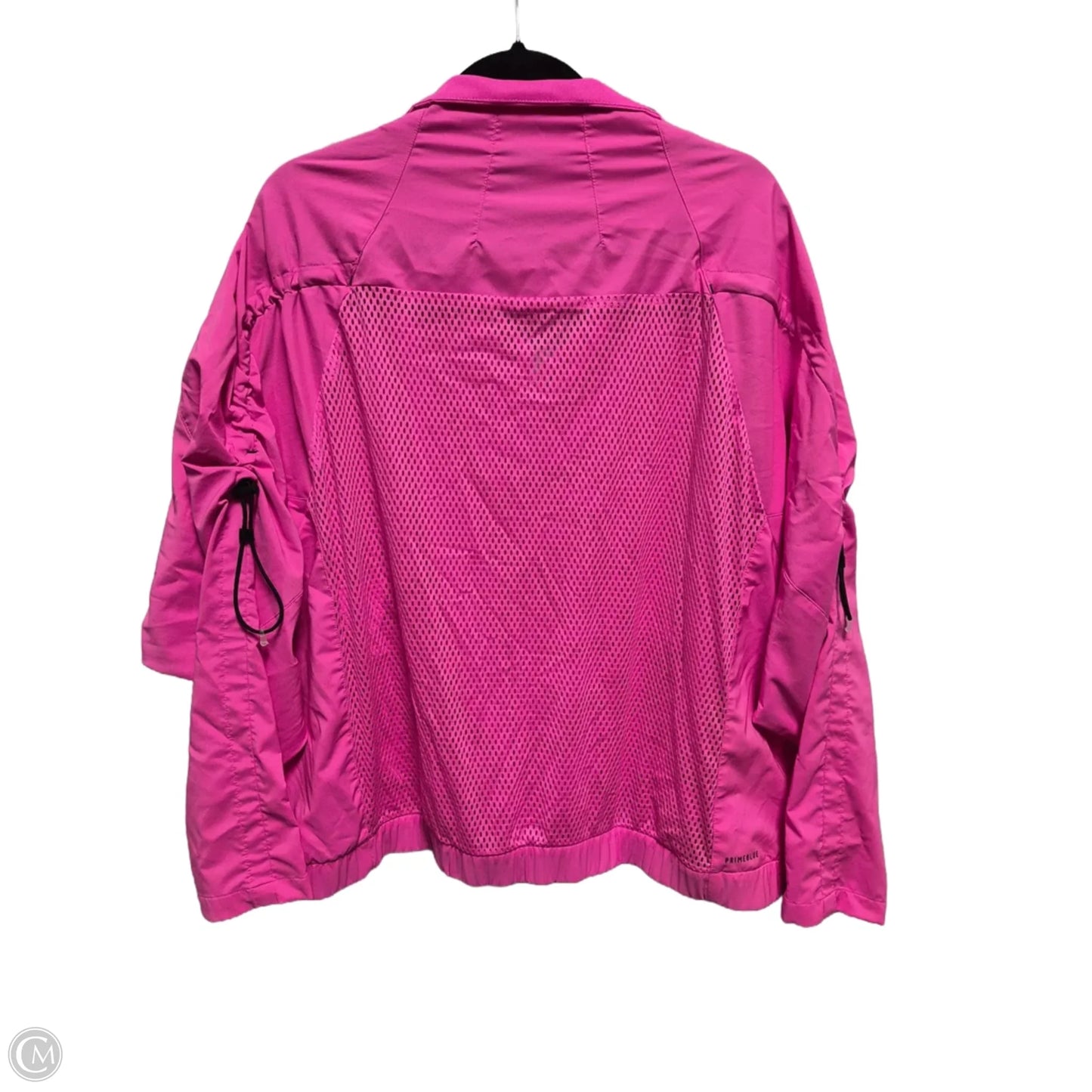 Athletic Jacket By Adidas In Pink, Size: 3x
