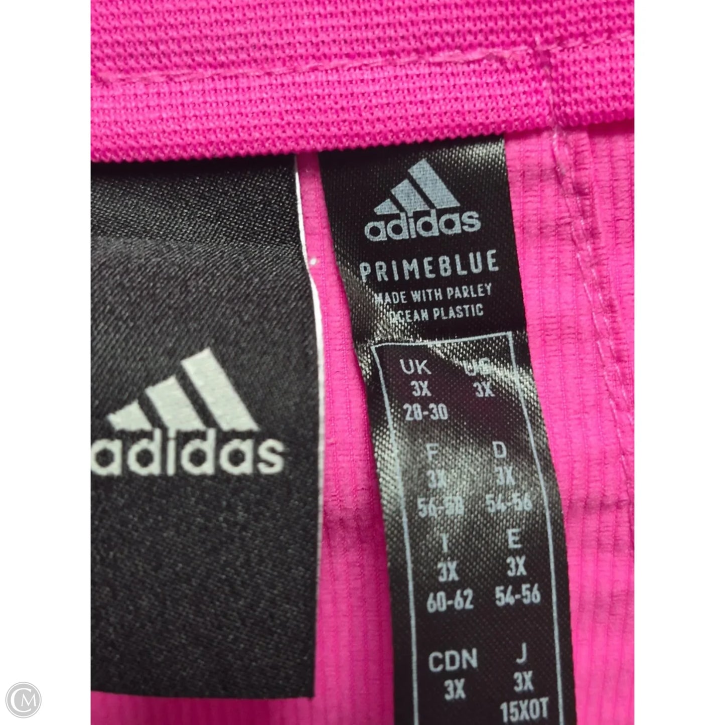 Athletic Jacket By Adidas In Pink, Size: 3x