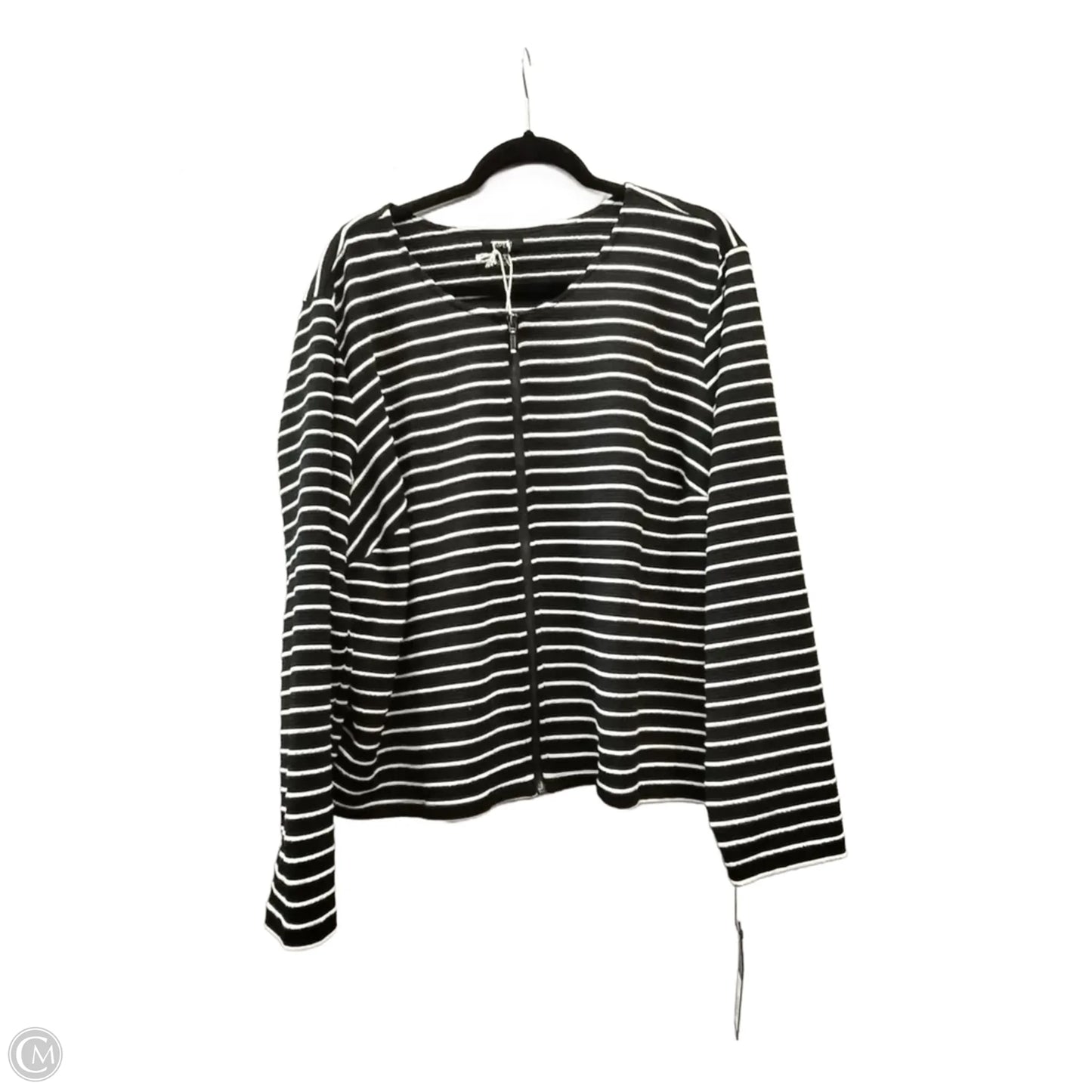 Jacket Other By Apt 9 In Black & White, Size: 3x