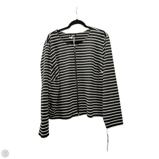 Jacket Other By Apt 9 In Black & White, Size: 3x