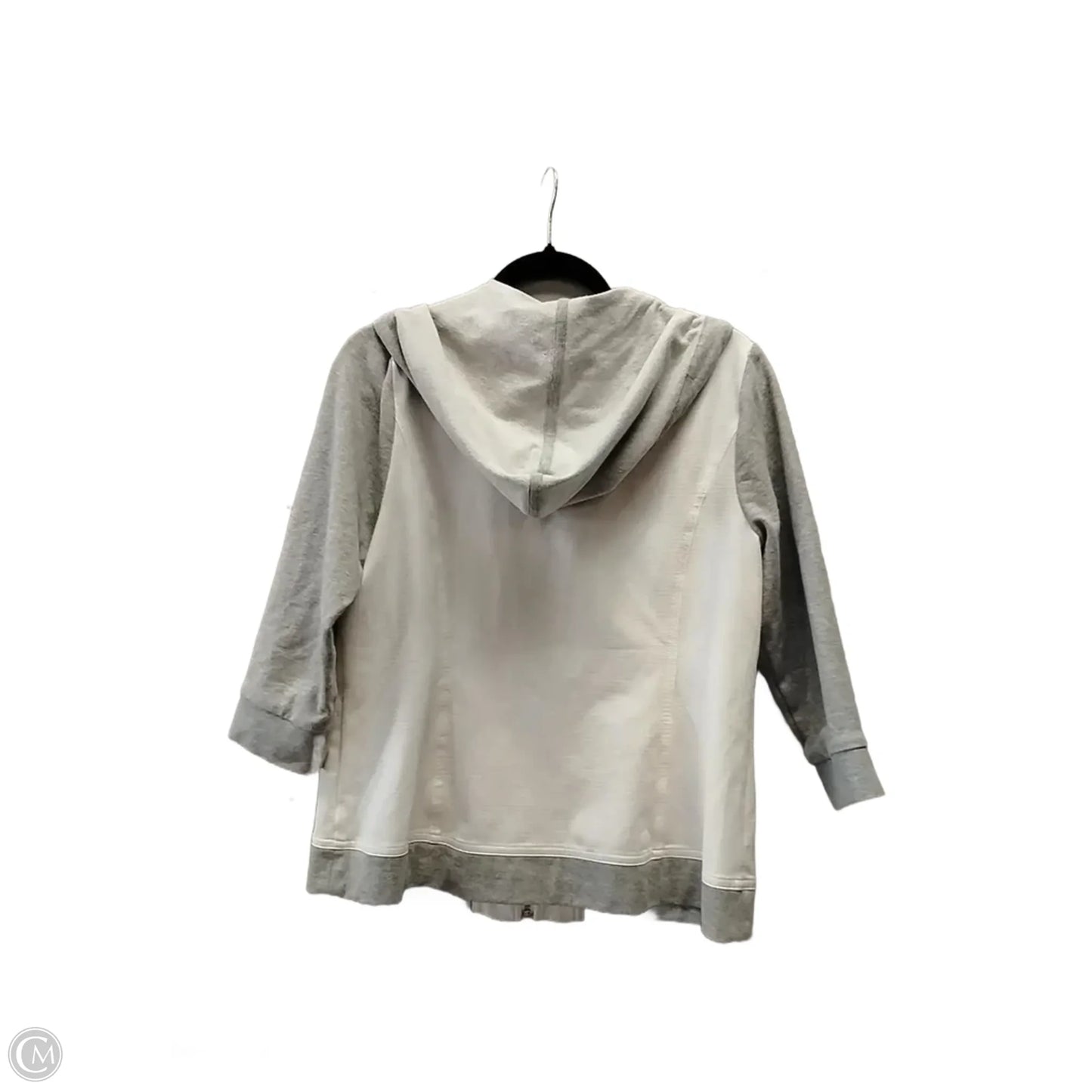 Jacket Other By Zenergy By Chicos In Grey & White, Size: M
