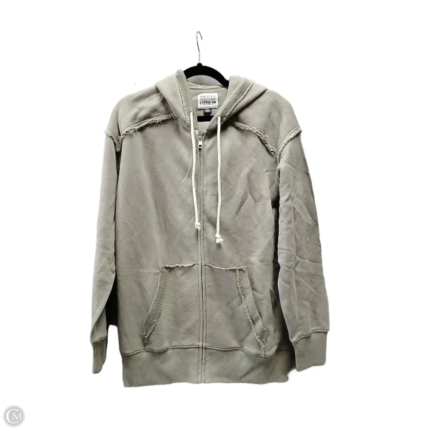Sweatshirt Hoodie By Clothes Mentor In Green, Size: Xs