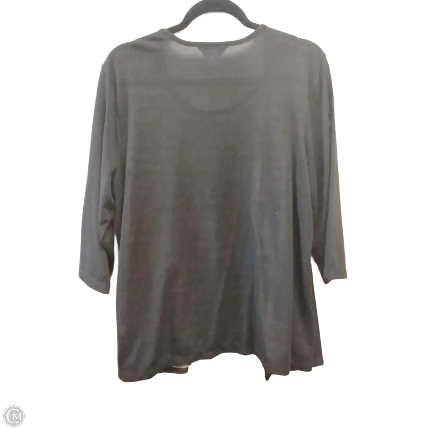 Top Short Sleeve By Cj Banks In Animal Print, Size: 1x