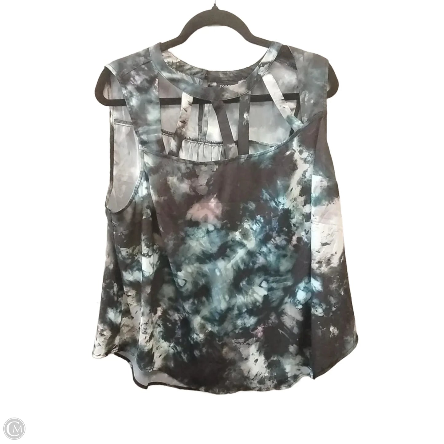 Top Sleeveless By Torrid In Tie Dye Print, Size: 1x