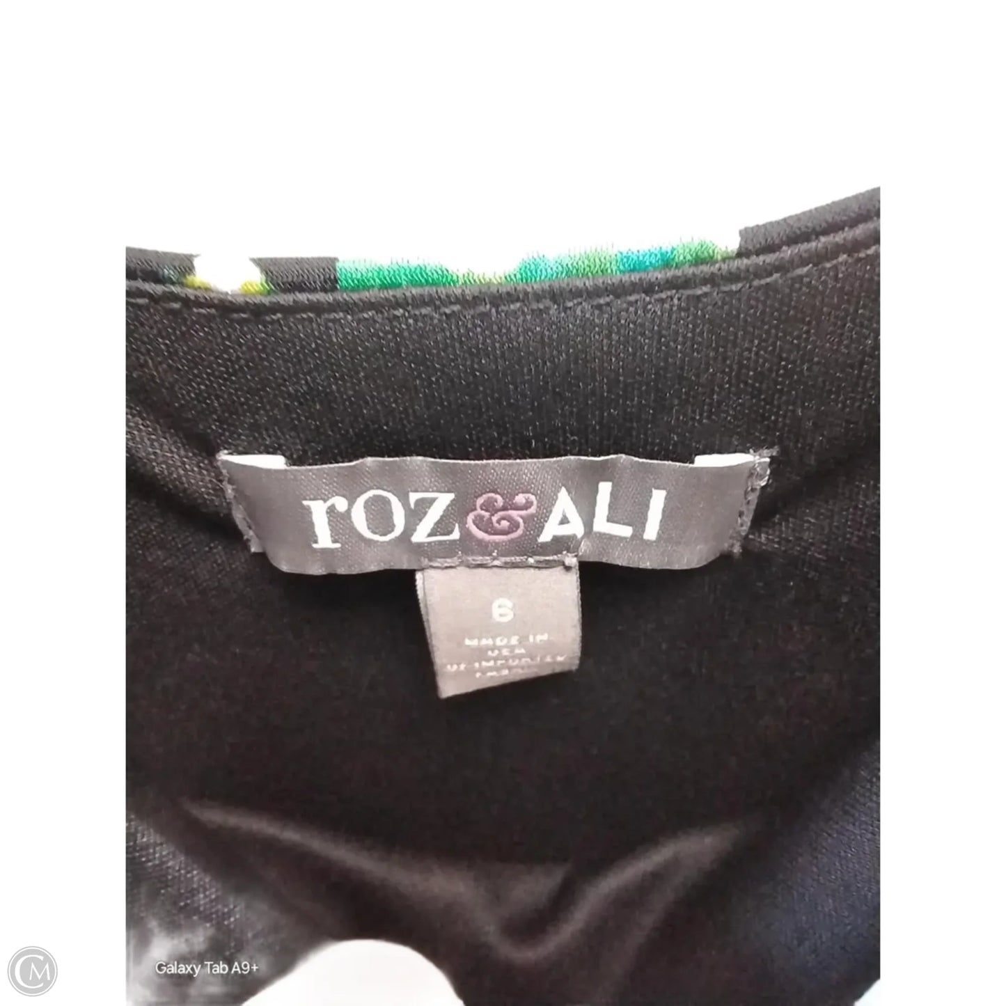 Dress Casual Maxi By Roz And Ali In Blue & Green, Size: 6