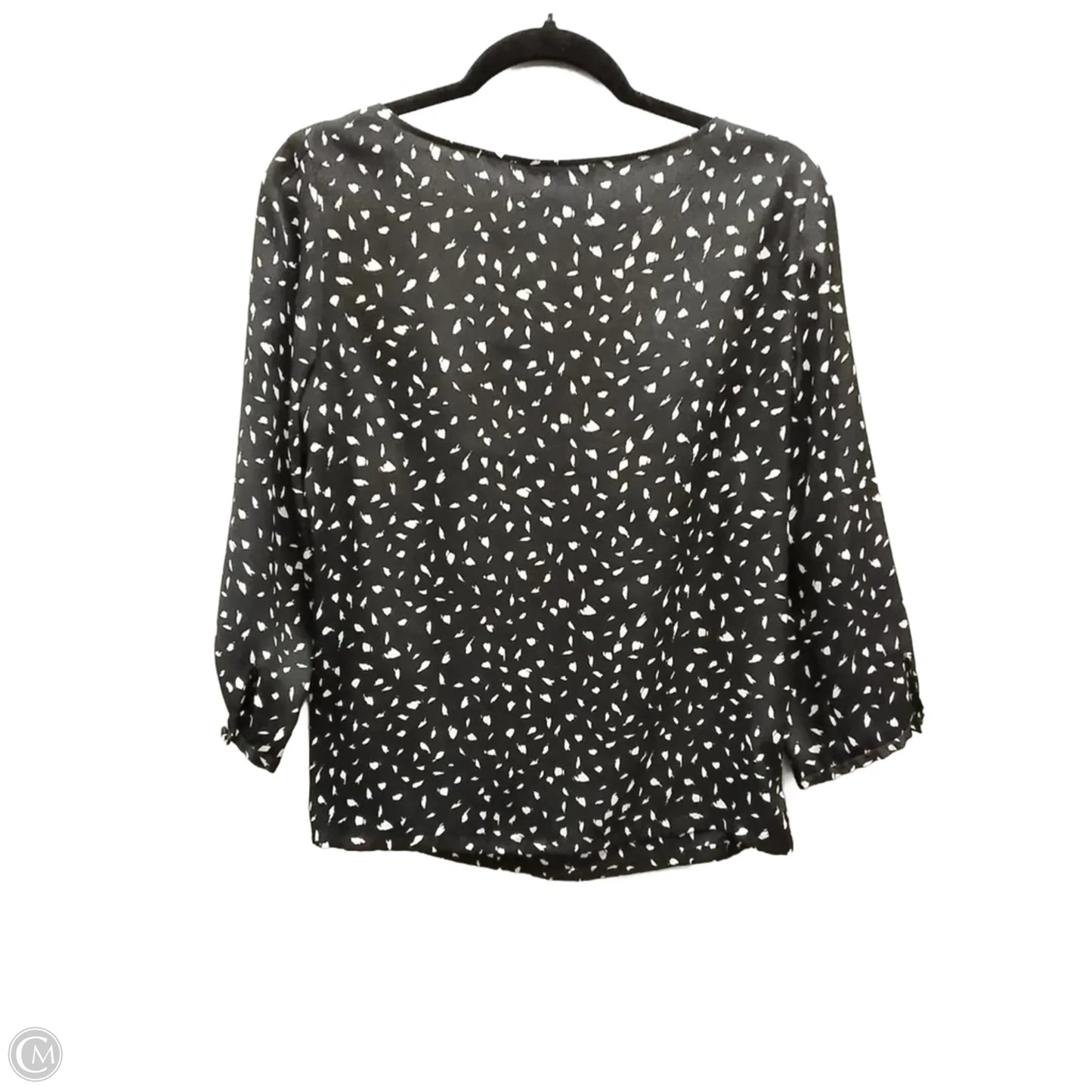 Blouse Long Sleeve By Loft In Black, Size: S
